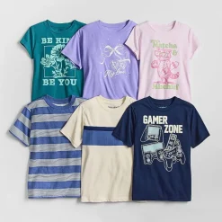 Thereabouts Little & Big Kid Boys Crew Neck Short Sleeve Regular Fit Graphic T-Shirt