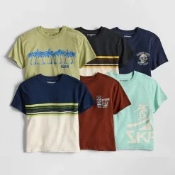Thereabouts Little & Big Kid Boys Crew Neck Short Sleeve Oversized Graphic T-Shirt