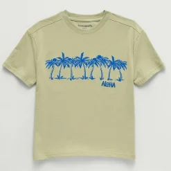Thereabouts Little & Big Kid Boys Crew Neck Short Sleeve Oversized Graphic T-Shirt