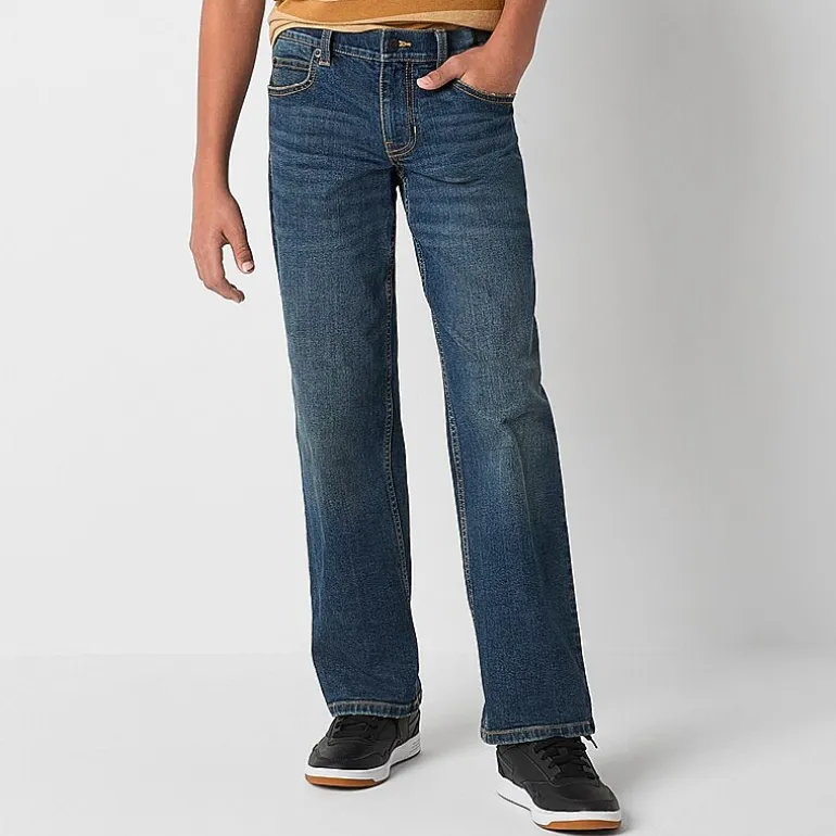 Thereabouts Little & Big Kid Boys Adjustable Waist Stretch Fabric Relaxed Fit Jean