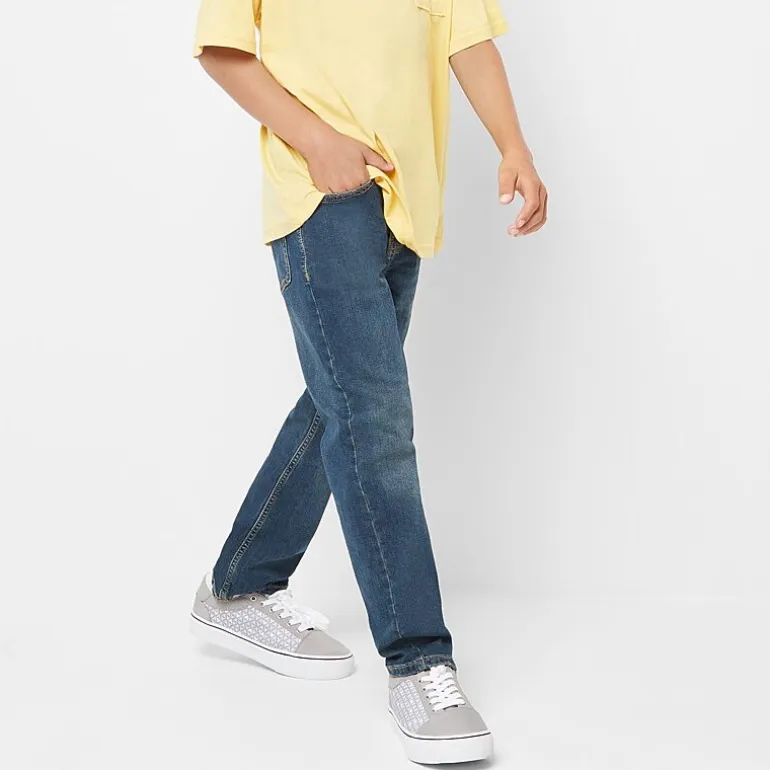 Thereabouts Little & Big Kid Boys Adjustable Waist Stretch Fabric Slim Straight Leg Jean