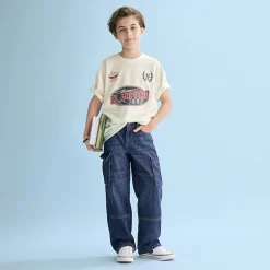 Thereabouts Little & Big Kid Boys Adjustable Waist Cargo Loose Fit Jean
