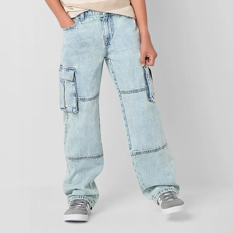Thereabouts Little & Big Kid Boys Adjustable Waist Stretch Fabric Slim Fit Jean