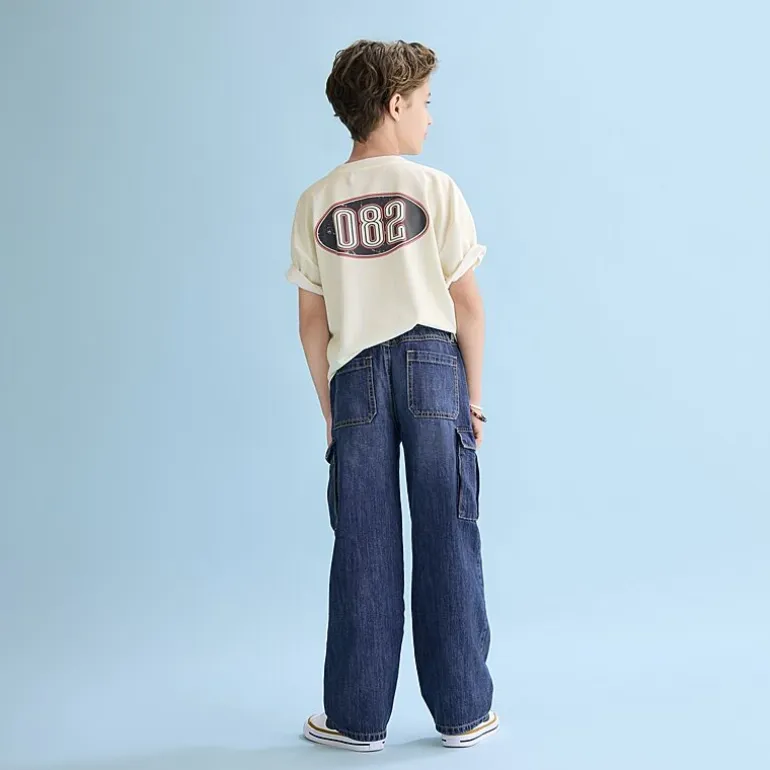 Thereabouts Little & Big Kid Boys Adjustable Waist Cargo Loose Fit Jean