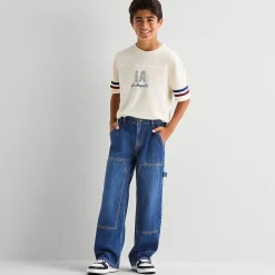 Thereabouts Little & Big Kid Boys Adjustable Waist Workwear Loose Fit Jean