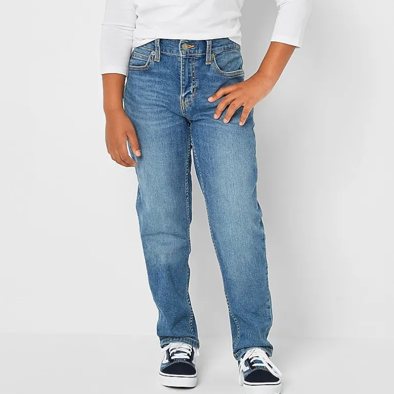Thereabouts Little & Big Kid Boys Adjustable Waist Carpenter Jean