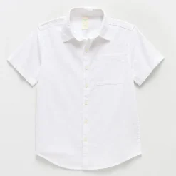 Thereabouts Little & Big Kid Boys Short Sleeve Regular Fit Button-Down Shirt