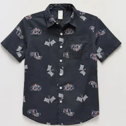 Thereabouts Little & Big Kid Boys Short Sleeve Regular Fit Button-Down Shirt