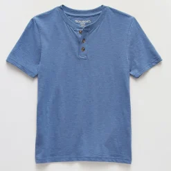 Thereabouts Little & Big Kid Boys Short Sleeve Regular Fit Henley Shirt