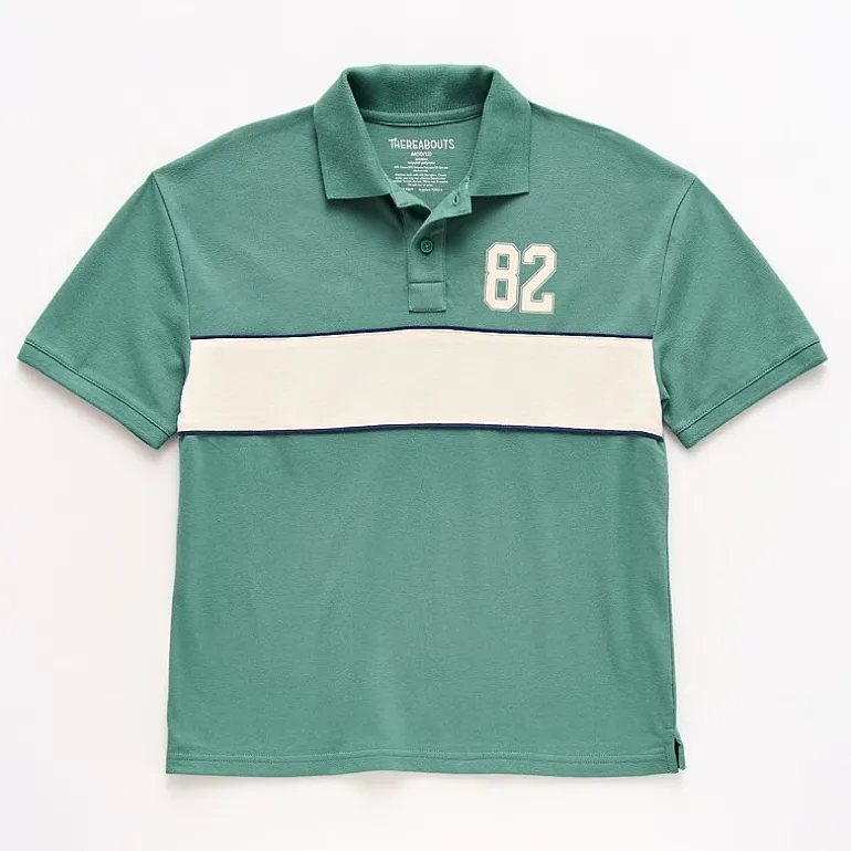 Thereabouts Little & Big Kid Boys Short Sleeve Oversized Polo Shirt