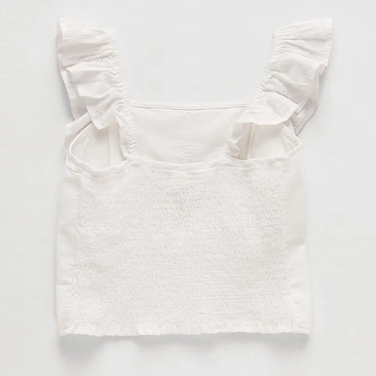 Thereabouts Little & Big Kid Girls Square Neck Sleeveless Blouse