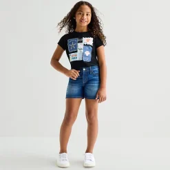 Thereabouts Little & Big Kid Girls Adjustable Waist Denim Short
