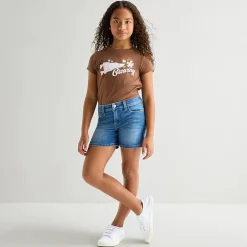 Thereabouts Little & Big Kid Girls Adjustable Waist Denim Short