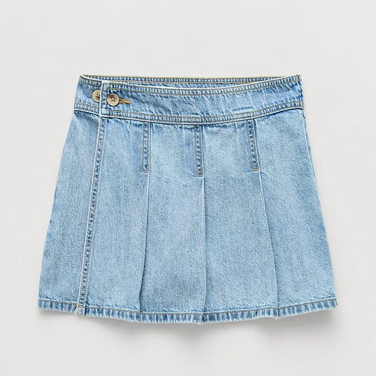 Thereabouts Little & Big Kid Girls High Rise Adjustable Waist Mini Denim Skirt