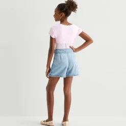 Thereabouts Little & Big Kid Girls High Rise Adjustable Waist Mini Denim Skirt