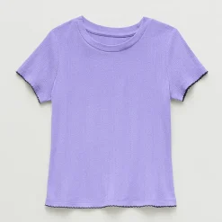 Thereabouts Little & Big Kid Girls Crew Neck Short Sleeve T-Shirt