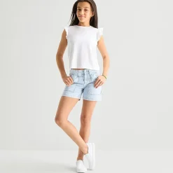 Thereabouts Little & Big Kid Girls Adjustable Waist Denim Short
