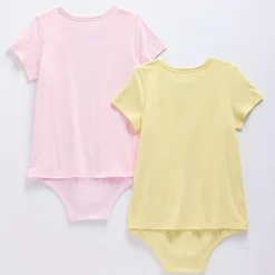 Thereabouts Little & Big Kid Girls Crew Neck Short Sleeve Adaptive 2-pc. Bodysuit