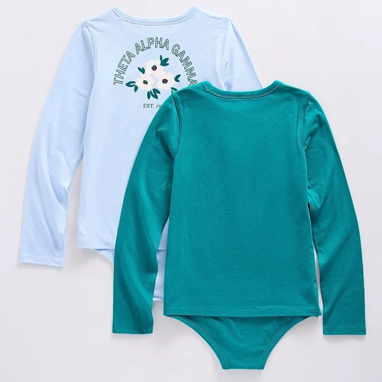 Thereabouts Little & Big Kid Girls Crew Neck Long Sleeve Adaptive 2-pc. Bodysuit