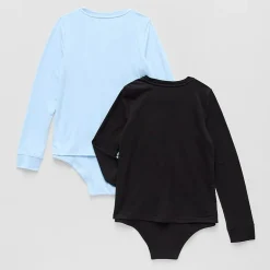 Thereabouts Little & Big Kid Girls Crew Neck Long Sleeve Adaptive 2-pc. Bodysuit