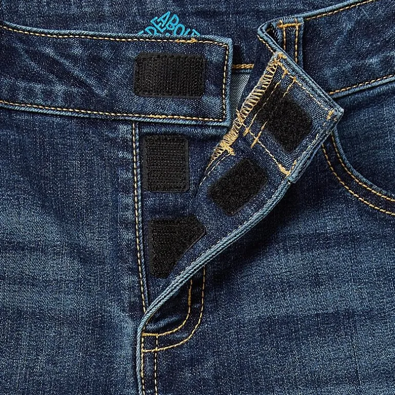 Thereabouts Little & Big Kid Girls Adaptive Adjustable Waist Stretch Fabric Straight Leg Jean