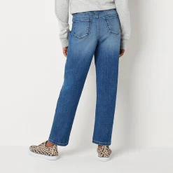 Thereabouts Little & Big Kid Girls Adaptive Adjustable Waist Stretch Fabric Straight Leg Jean