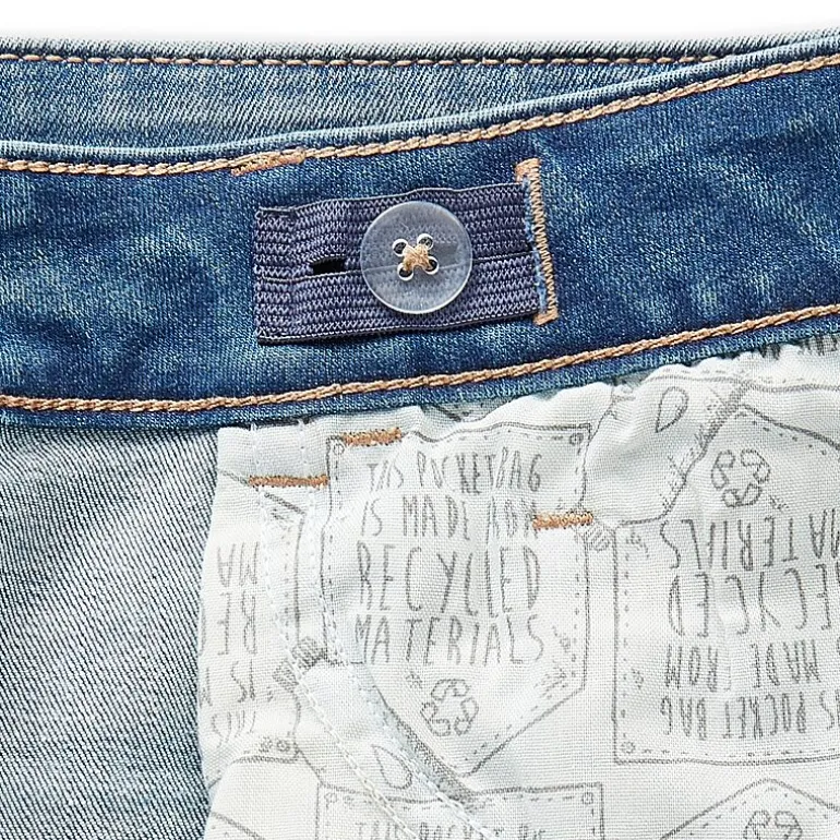 Thereabouts Little & Big Kid Girls Adaptive Adjustable Waist Stretch Fabric Straight Leg Jean
