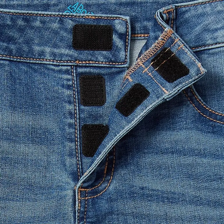Thereabouts Little & Big Kid Girls Adaptive Adjustable Waist Stretch Fabric Straight Leg Jean