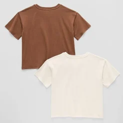 Thereabouts Little & Big Kid Girls Hidden Access Opening Crew Neck Short Sleeve Adaptive Boxy Fit Graphic T-Shirt