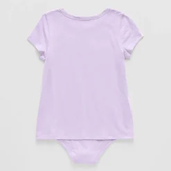 Thereabouts Little & Big Kid Girls Crew Neck Short Sleeve Adaptive Rib Bodysuit