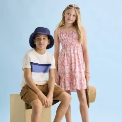 Thereabouts Little & Big Kid Girls Sleeveless Spaghetti Straps A-Line Dress