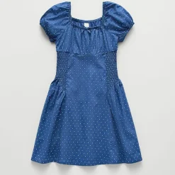 Thereabouts Little & Big Kid Girls Short Sleeve Puffed Empire Waist Dress