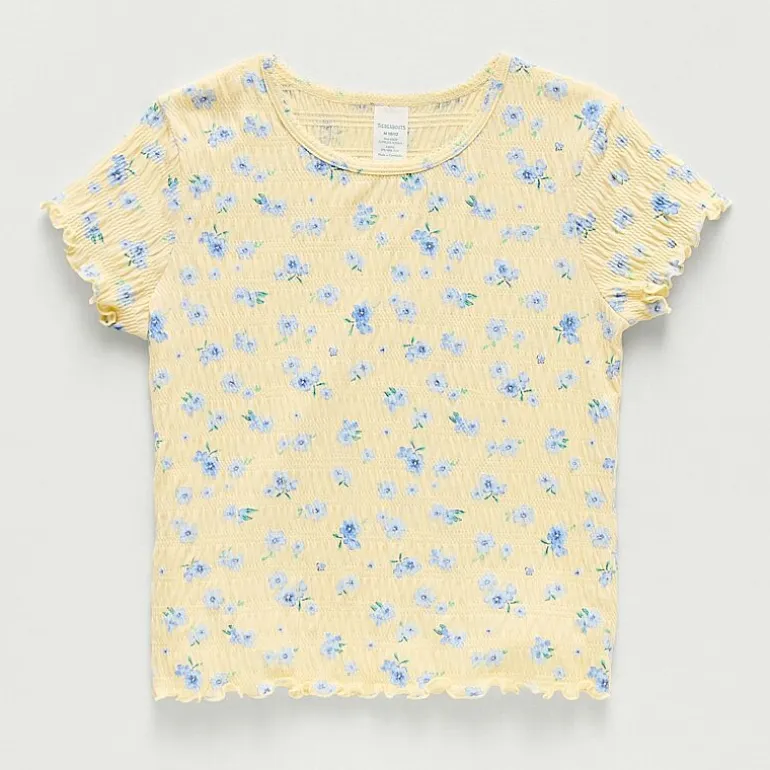 Thereabouts Little & Big Kid Girls Round Neck Short Sleeve T-Shirt