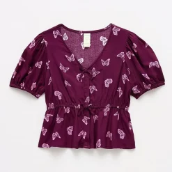 Thereabouts Little & Big Kid Girls Scoop Neck Sleeveless Blouse