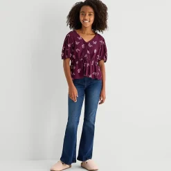 Thereabouts Little & Big Kid Girls Scoop Neck Sleeveless Blouse