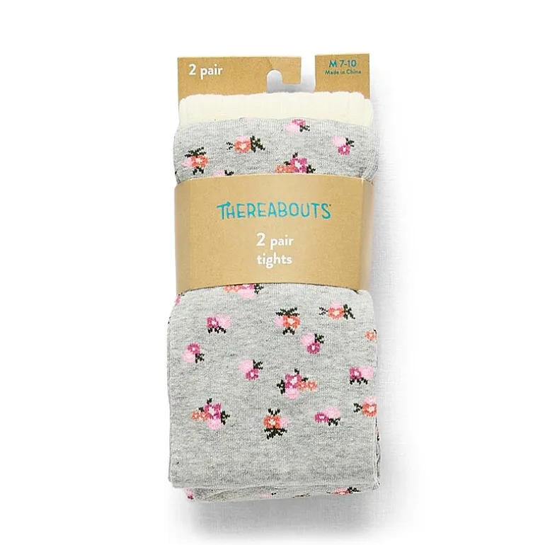 Thereabouts Little & Big Kid Girls Sweater 2-pc. Floral Tights