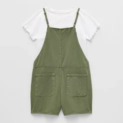 Thereabouts Little & Big Kid Girls Square Neck Sleeveless Romper Set