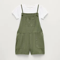 Thereabouts Little & Big Kid Girls Square Neck Sleeveless Romper Set