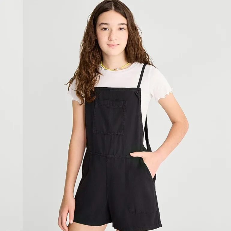Thereabouts Little & Big Kid Girls Square Neck Sleeveless Romper Set