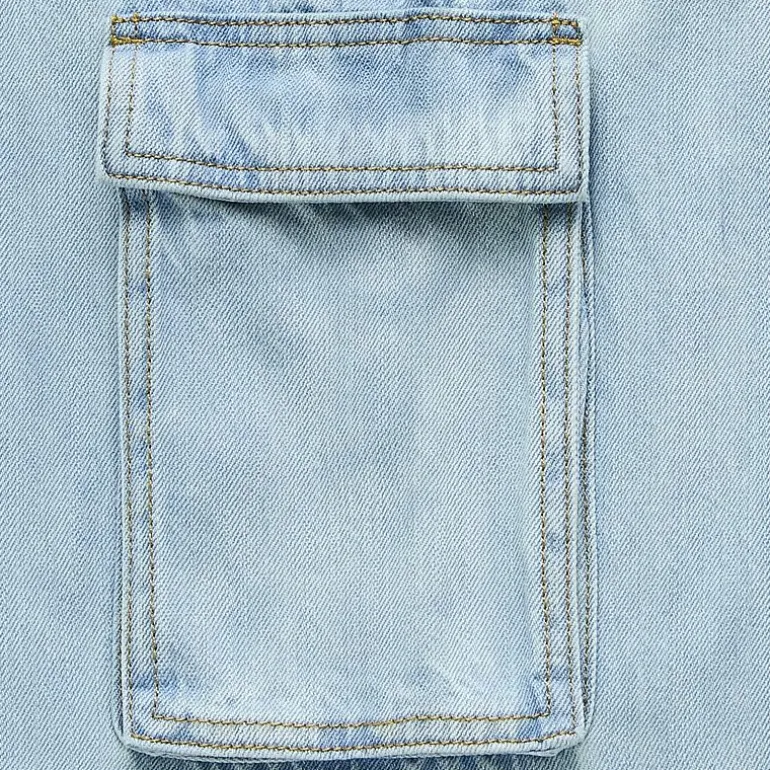 Thereabouts Little & Big Kid Girls Adjustable Waist Low Rise Baggy Fit Cargo Jean