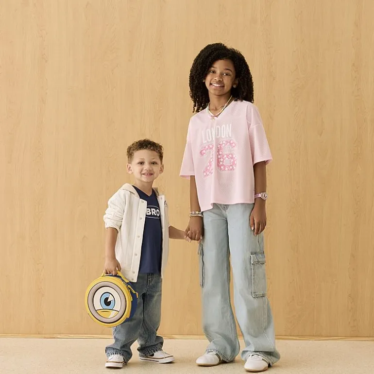 Thereabouts Little & Big Kid Girls Adjustable Waist Low Rise Baggy Fit Cargo Jean