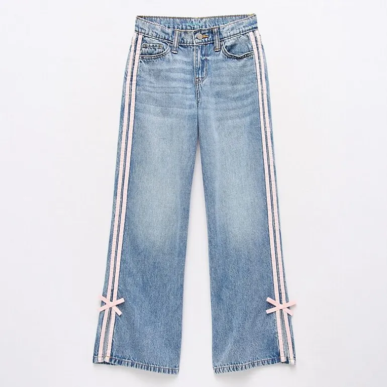 Thereabouts Little & Big Kid Girls Adjustable Waist Low Rise Baggy Fit Jean