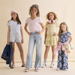 Thereabouts Little & Big Kid Girls Wide Leg Jean