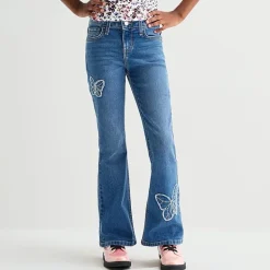 Thereabouts Little & Big Kid Girls Low Rise Flare Leg Jean
