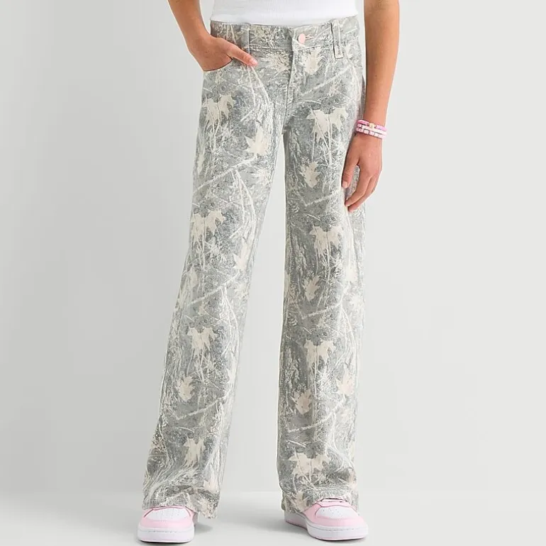 Thereabouts Little & Big Kid Girls Adjustable Waist Baggy Fit Jean