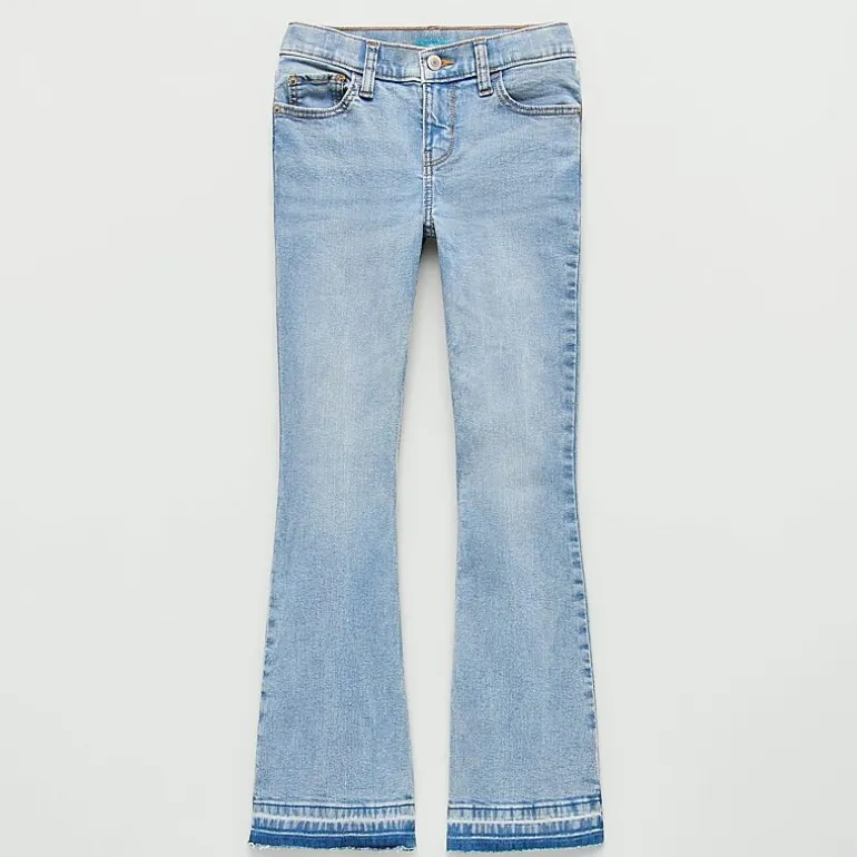 Thereabouts Little & Big Kid Girls Adjustable Waist Low Rise Flare Leg Jean