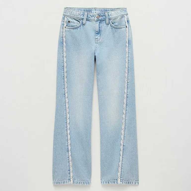 Thereabouts Little & Big Kid Girls Mid Rise Wide Leg Jean
