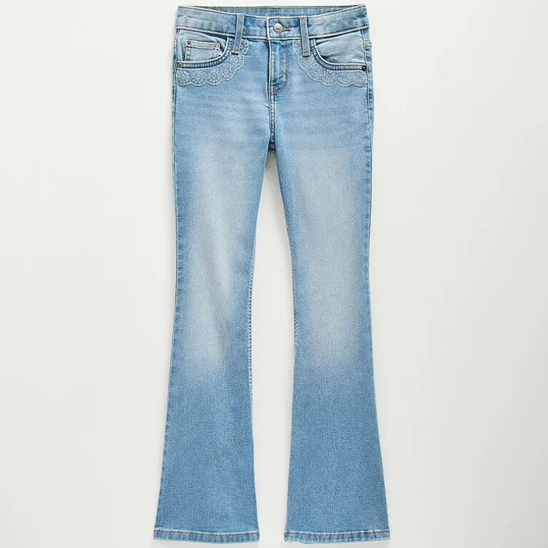Thereabouts Little & Big Kid Girls Mid Rise Flare Leg Jean