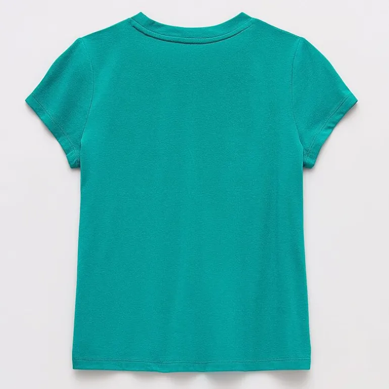 Thereabouts Little & Big Kid Girls Crew Neck Short Sleeve Classic Fit Graphic T-Shirt