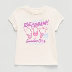 Thereabouts Little & Big Kid Girls Crew Neck Short Sleeve Classic Fit Graphic T-Shirt
